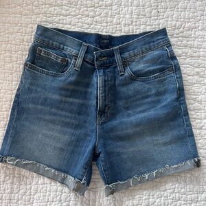 J. Crew Blue Jean Shorts Classic Cut-Off Style